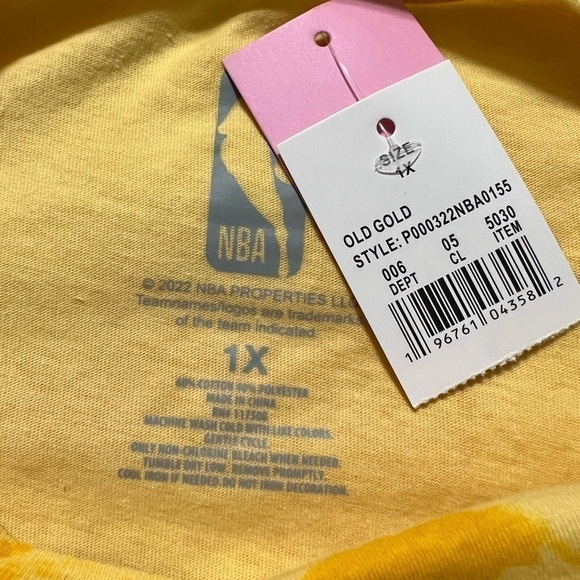 NBA Golden State Warriors Tie Dye Sports Fan Tee (Sz 1X) - Picture 5 of 5